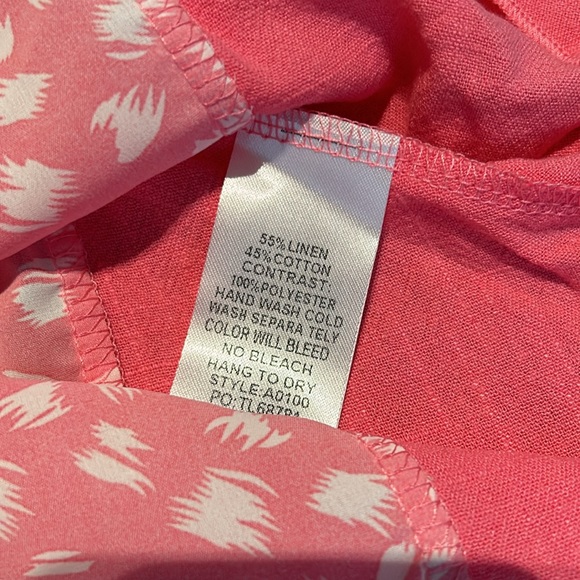 NWT Umgee size Medium Bubblegum pink Leopold handkerchief tunic Tank Top - Picture 7 of 10